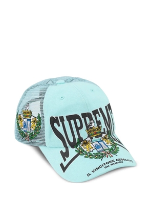 Supreme logo cap - Blue