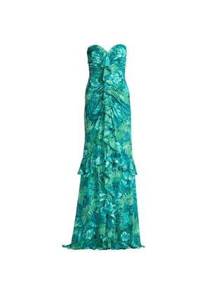 Tadashi Shoji ruffled floral dress - Green