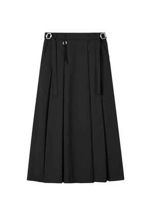 izzue pleat strap skirt - Black