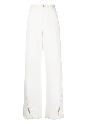 Blumarine high-rise wide-leg jeans - White