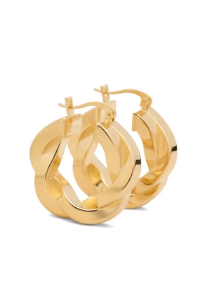 AMI Paris tresse brass hoops - Gold