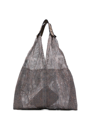 Épice pattern tote bag - Blue