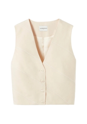 Claudie Pierlot button V-neck waistcoat - Neutrals