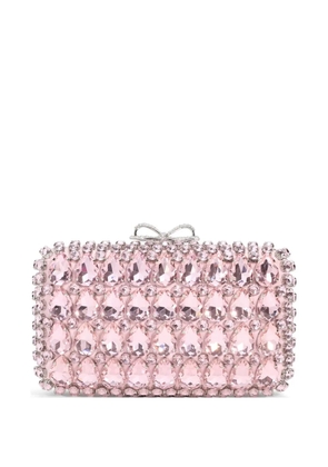 Self-Portrait embellishment clutch bag - Pink