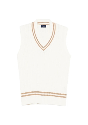 Drumohr V-neck vest - White