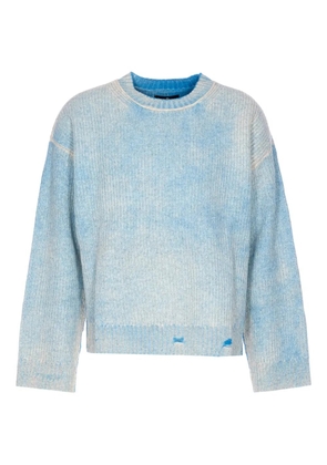 Represent distressed-effect sweater - Blue