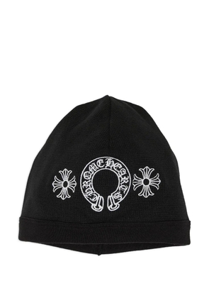 Chrome Hearts horseshoe beanie hat - Black