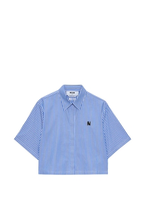 MSGM striped shirt - Blue