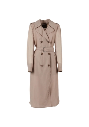 Moorer Cleopatra-DN1 belted coat - Neutrals