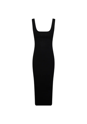 ENTIRE STUDIOS square-neck midi dress - Black