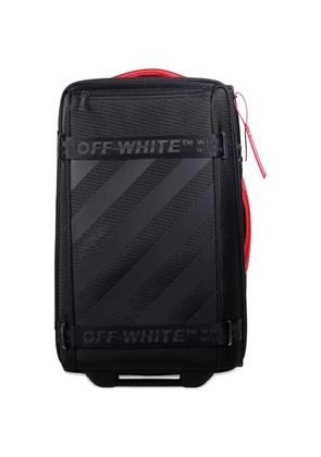 Off-White diagonal stripe suitcase - Black