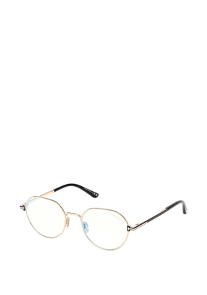 TOM FORD Eyewear round frame glasses - Gold