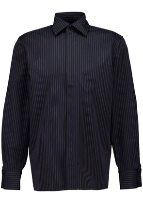 Saint Laurent Cassandre striped shirt - Black