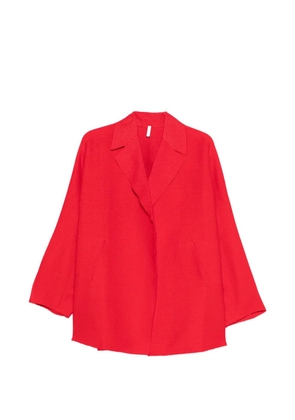 Boboutic shawl-collar cape - Red