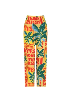 Amir Slama printed trousers - Yellow