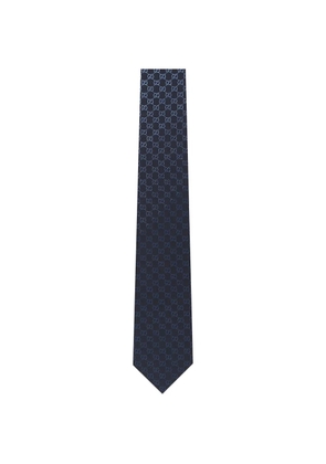 Gucci patterned tie - Blue