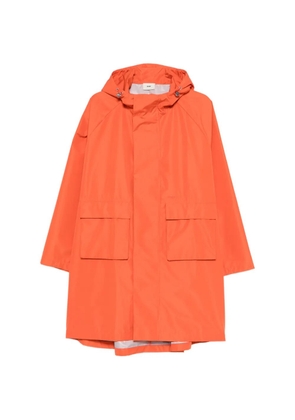 Autry flap-pocket hooded coat - Orange