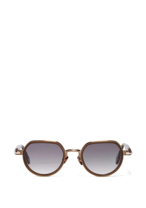 John Dalia geometric frame sunglasses - Brown