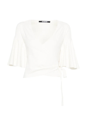 Jacquemus The Paysan ruffled top - Neutrals