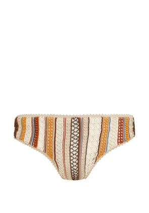 Amir Slama crochet swimming trunks - Neutrals