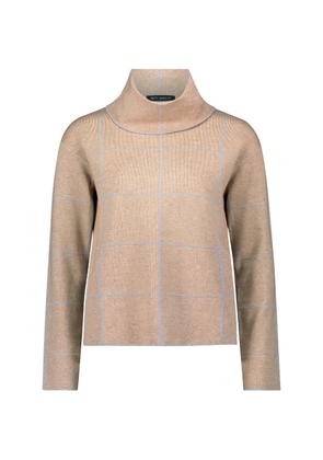 Betty Barclay check-print roll-neck sweater - Neutrals