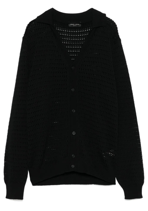Roberto Collina openwork cardigan - Black