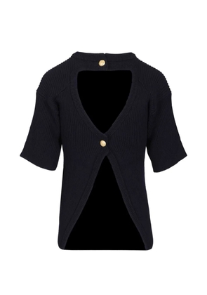 Seafarer ribbed button top - Blue