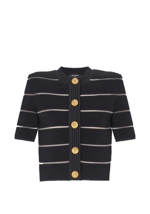 Balmain short-sleeve cardigan - Black