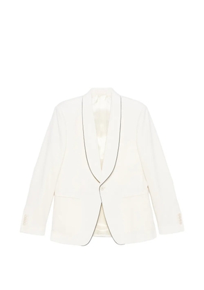 Lardini piped collar blazer - Neutrals