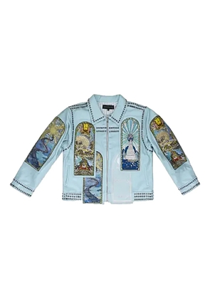 Who Decides War Eternity leather jacket - Blue