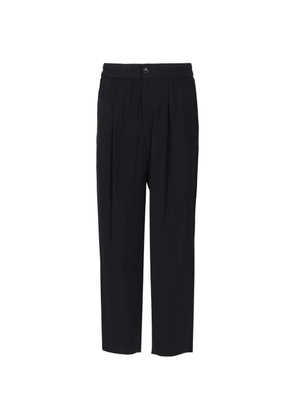 Giorgio Armani button pleat trousers - Blue