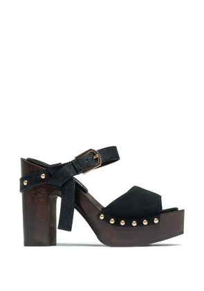 Bernardo Luxor buckle studded sandals - Black