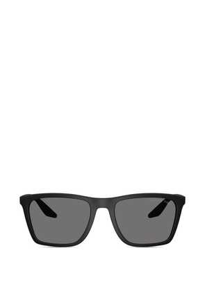 Prada Linea Rossa rectangle-frame sunglasses - Black