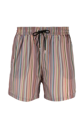 Paul Smith striped swim shorts - Blue