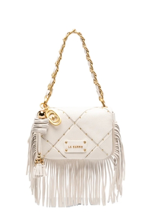 La Carrie small Isabel fringed shoulder bag - Neutrals