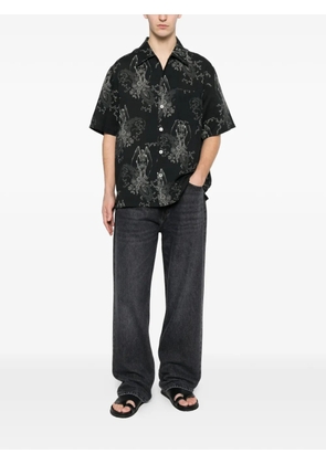 OUR LEGACY patterned short-sleeve shirt - Black