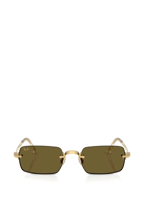 Ray-Ban rectangle-frame sunglasses - Gold