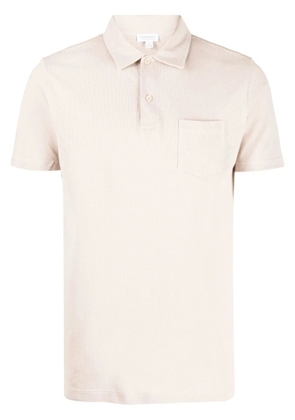 Sunspel short-sleeve cotton polo shirt - Neutrals