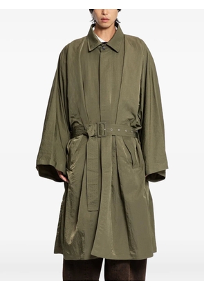 Hed Mayner belted trenchcoat - Green