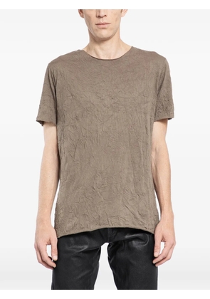 Giorgio Brato crinkled T-shirt - Brown