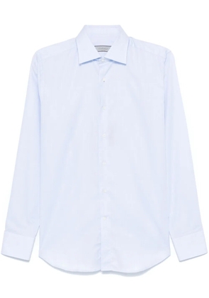 Canali Prince-of-Wales-check shirt - Blue
