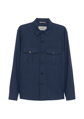 Canali front-pocket shirt jacket - Blue