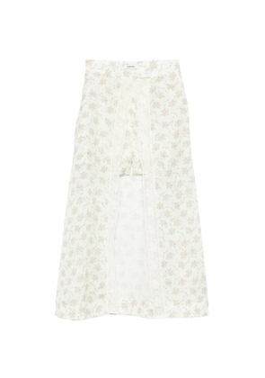 SANDRO floral lace shorts - Green