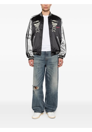 Deus Ex Machina Suka skull-embroidery bomber jacket - Black