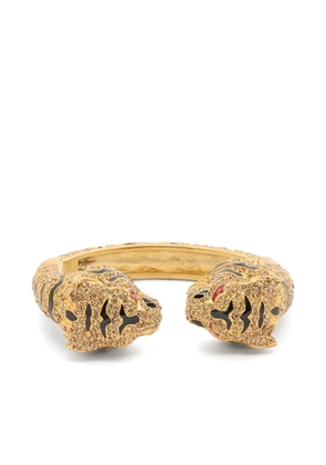 Roberto Cavalli tiger-motif bracelet - Gold
