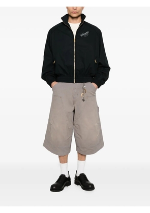 Willy Chavarria zip-up track jacket - Black