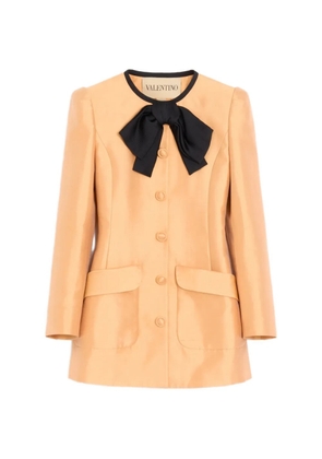 Valentino Garavani shantung caban - Orange