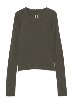 Rick Owens long-sleeve ribbed top - Green