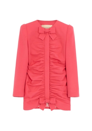 Valentino Garavani crispy light wool jacket dress - Pink
