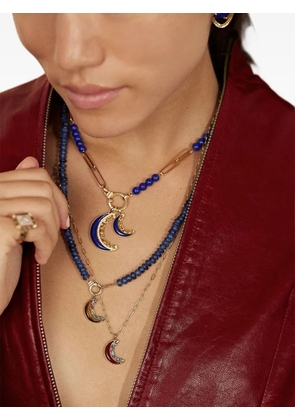 Sorellina lapis yellow sapphire moon pendant - Gold